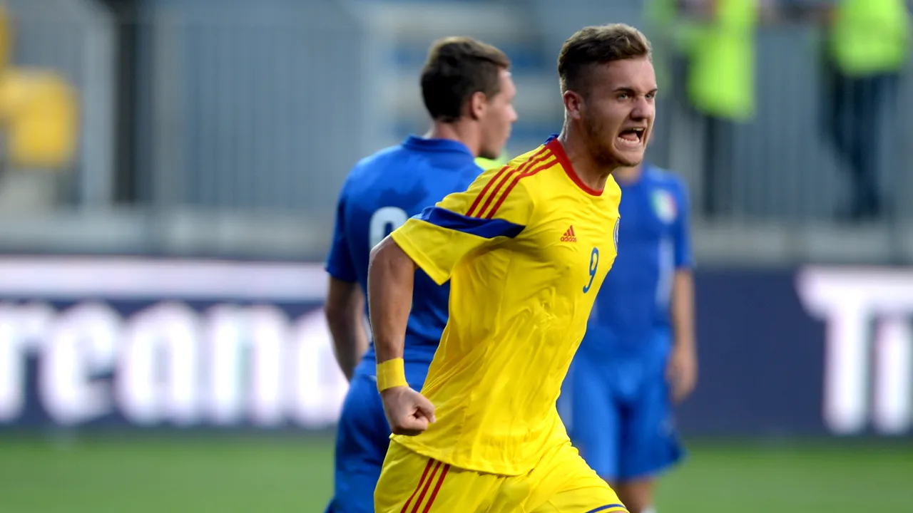Victorie importantă pentru naționala U21! Bosnia - România 1-3, în preliminariile pentru CE 2019. Florinel Coman, gol frumos din lovitură liberă. VIDEO