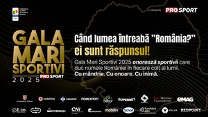 GALA MARI SPORTIVI, transmisă de ProSport de Ziua Națională a României de la ora 20:00. David Popovici şi alte nume uriaşe vor putea fi văzuți într-o ediție eveniment de 1 Decembrie