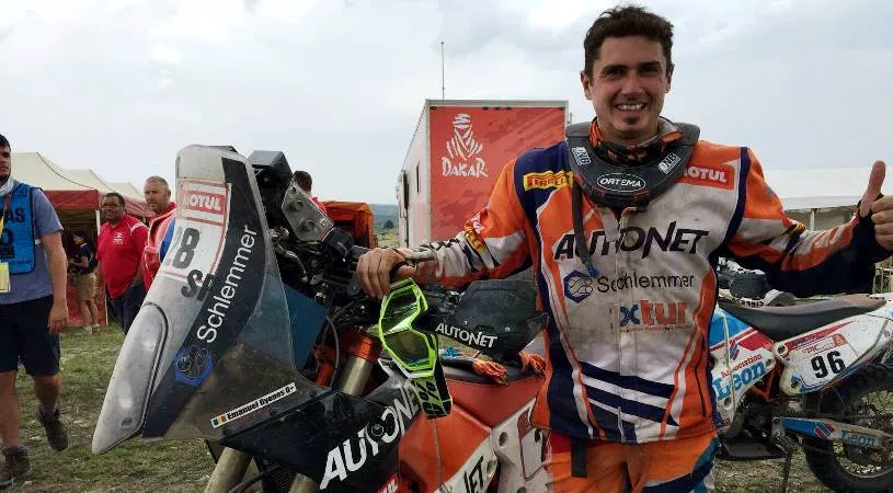 Respect, Mani Gyenes! Motociclistul român termină pe locul 23 Raliul Dakar, una dintre cele mai dure competiții din lume: 