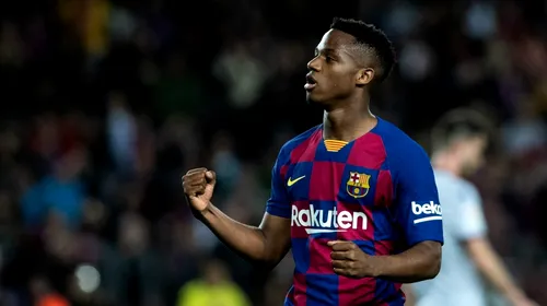 Ansu Fati a semnat prelungirea contractului cu FC Barcelona! Ce clauză de reziliere fabuloasă i-a fixat Bartomeu noului fenomen