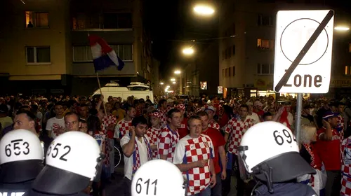 Ciocniri violente după Croația-Turcia