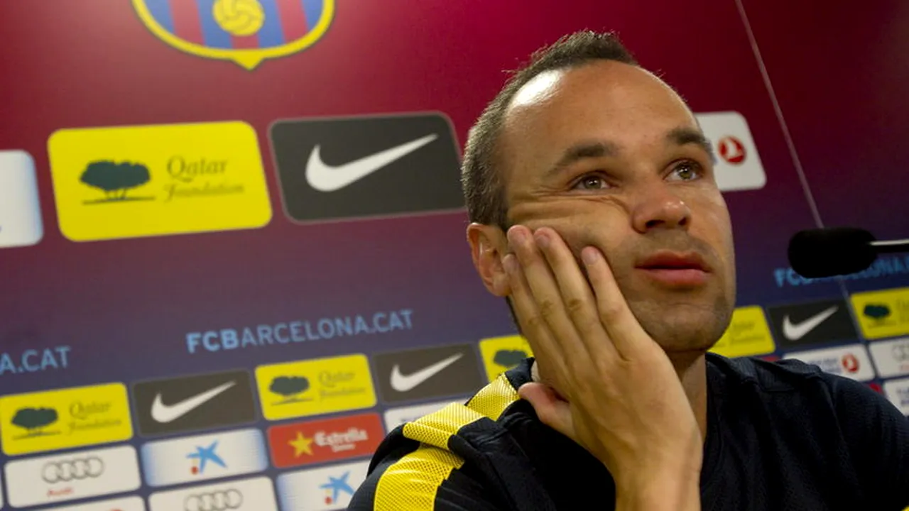 Finalul sezonului va aduce un moment trist pentru Iniesta: 