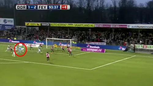 FAZA ETAPEI în Olanda. VIDEO | La 1-2, portarul lui Dordrecht a primit mingea în careul lui PSV. Ce a urmat