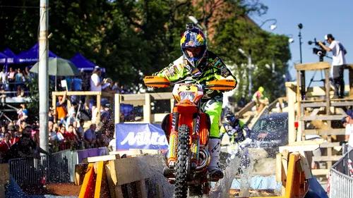 Alfredo Gomez, câștigătorul showului de enduro extrem din centrul Sibiului