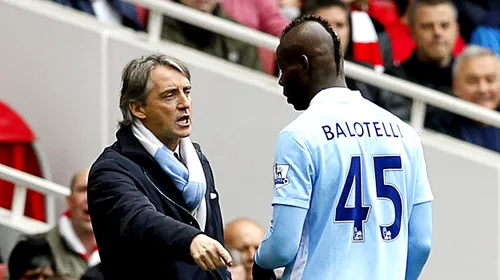 Balotelli se bucură ca un copil de accidentarea lui Kun Aguero:** va fi titular pentru Man. City după aproape 5 luni! Mancini: „Mario încă nu e Super”