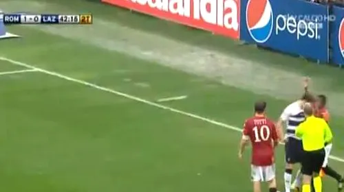Sânge latin! Radu a fost eliminat în derby-ul Romei** după ce i-a dat un cap în gură lui Simpicio! VIDEO