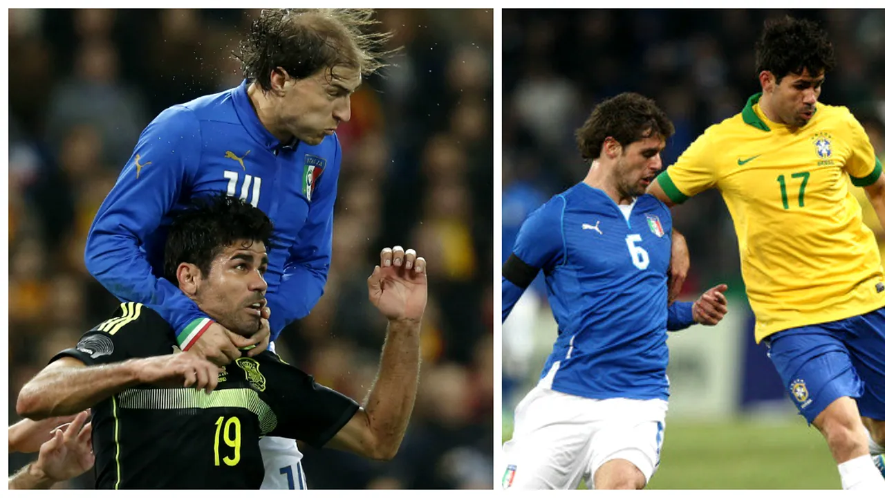 Italia, marea coincidență pentru Diego Costa. Atacantul lui Atletico a debutat în naționalele Braziliei și Spaniei contra 