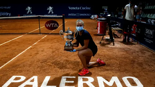 S-a încheiat turneul WTA de la Palermo! Cine este surprinzătoarea câștigătoare a primei competiții feminine de tenis după întreruperea din martie