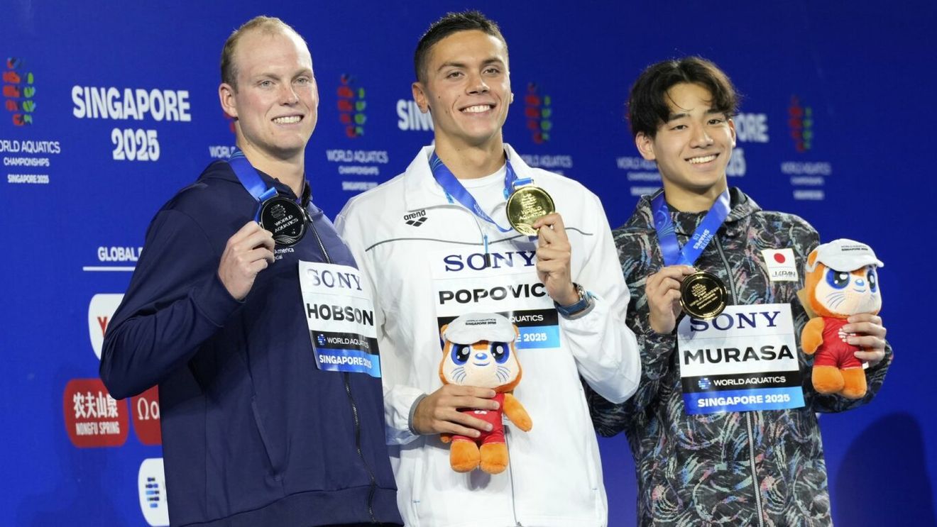 Americanii nu s-au ferit de cuvinte, după ce David Popovici l-a surclasat din nou pe Luke Hobson pentru aurul mondial