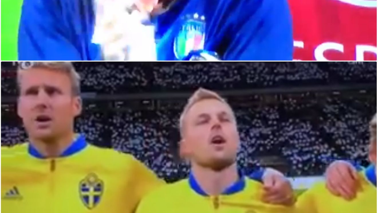 Imnul Suediei a fost fluierat de 70.000 de italieni pe San Siro, iar Buffon a reacționat imediat. Gestul neașteptat surprins de camerele TV | VIDEO