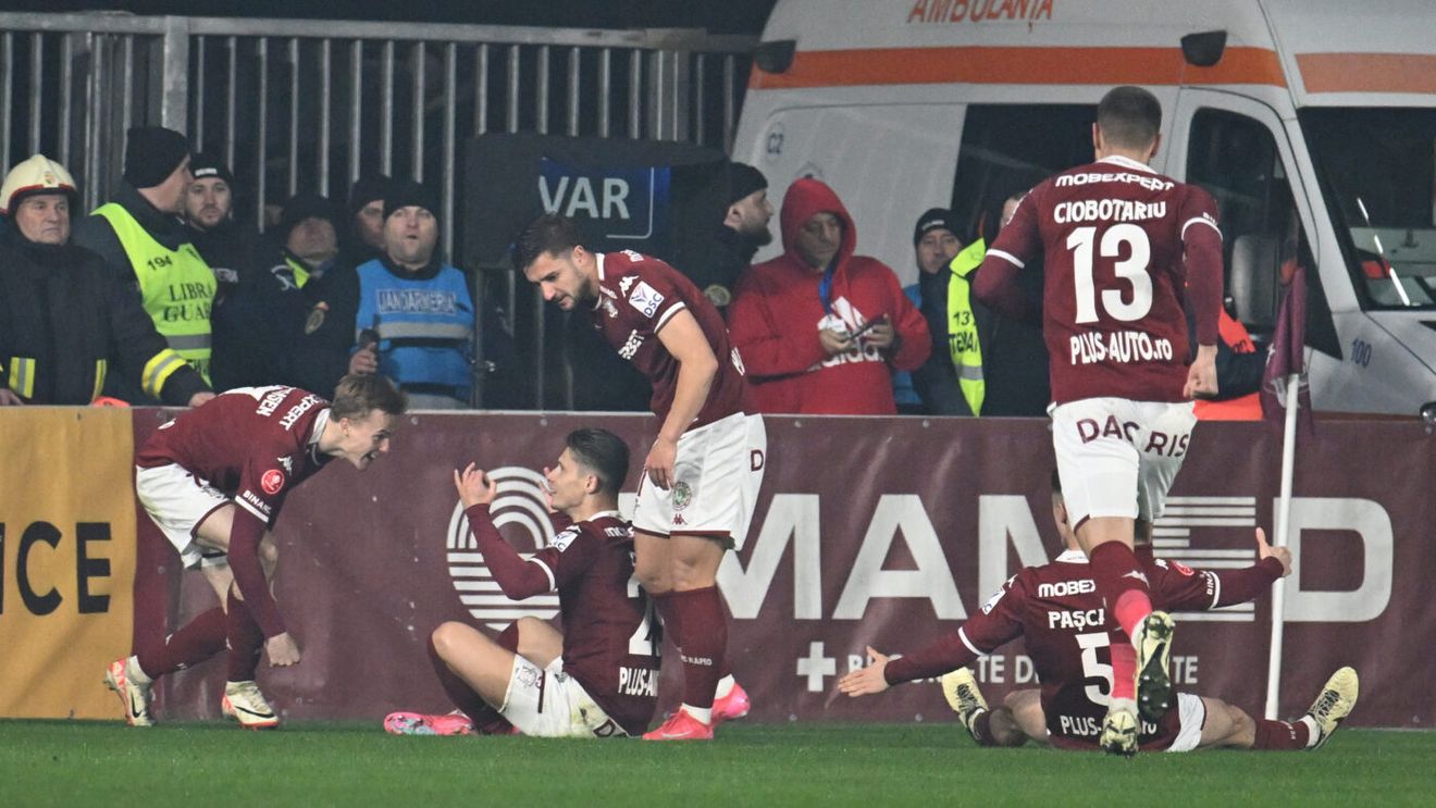 Rapid București - Universitatea Craiova 1-0, în etapa 23 din Superliga. Echipa lui Șumudică a ajuns la 35 de puncte, unul mai puțin decât formația olteană