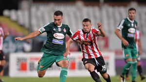 "Câinii", ținuți în șah mai bine de o oră! Dinamo - Sepsi 1-0. Hanca a marcat singurul gol, din penalty. Romera a fost eliminat pe final, într-o partidă cu un ritm modest