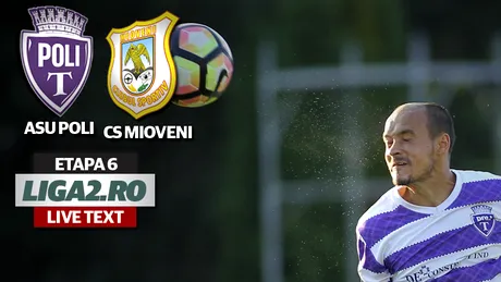 ASU Poli - CS Mioveni 1-0.** Sorescu aduce victoria și urcă echipa timișoreană pe locul 4. Alb-violeții au ținut cu dinții de succes în ultimele minute