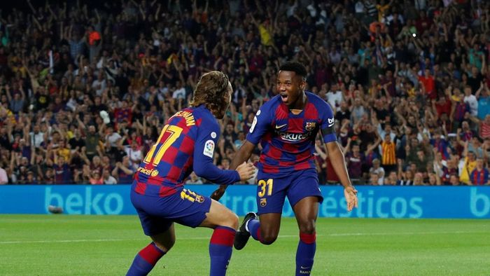 Barcelona vrea să-l "blocheze" pe Ansu Fati pe Camp Nou! Clauză de reziliere amețitoare pentru puștiul de 16 ani al catalanilor