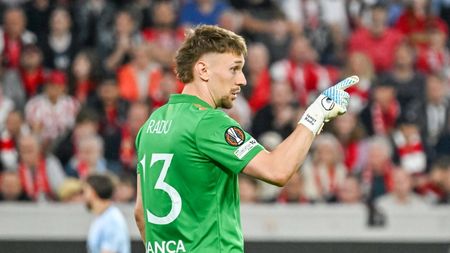 Seară de coșmar pentru Ionuț Radu. A încasat trei goluri și a fost eliminat din Europa League