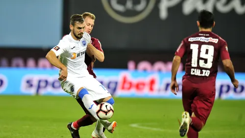 LIVE BLOG | CFR Cluj - U Craiova 0-0. FCSB likes this. Mitriță a ratat un penalty pe final, după un henț stupid comis de Camora. Țucudean, cel mai periculos om al campionei