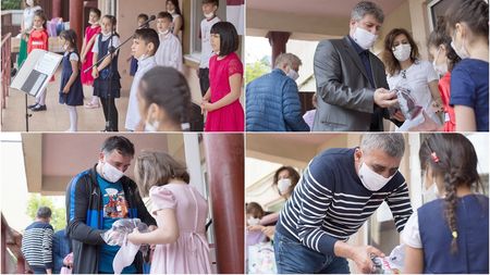 Rapidiștii au oferit cadouri de Ziua Copilului! Micuții i-au surprins cu imnul echipei: „Eu cântam pentru galerie, ei cântă pentru viitor” | EXCLUSIV FOTO & VIDEO