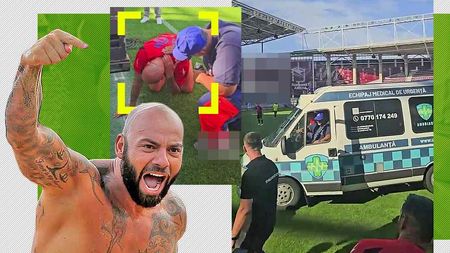 „Mi-a trosnit cervicala”. Giani Kiriță, prima reacție după ce s-a accidentat și a avut nevoie de intervenția ambulanței, la un meci caritabil. EXCLUSIV