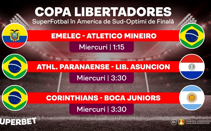 Nopţi sud-americane cu streaming live. Descoperă SuperOferta pentru Copa Libertadores