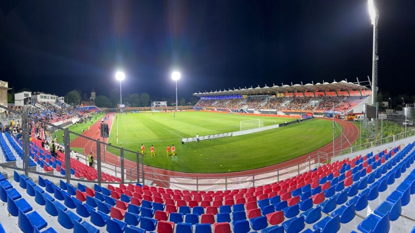 Care sold-out? Peste 2.000 de locuri goale la meciul naționalei U21 de la Târgoviște. Foștii „tricolori” nu au avut voie în lojă