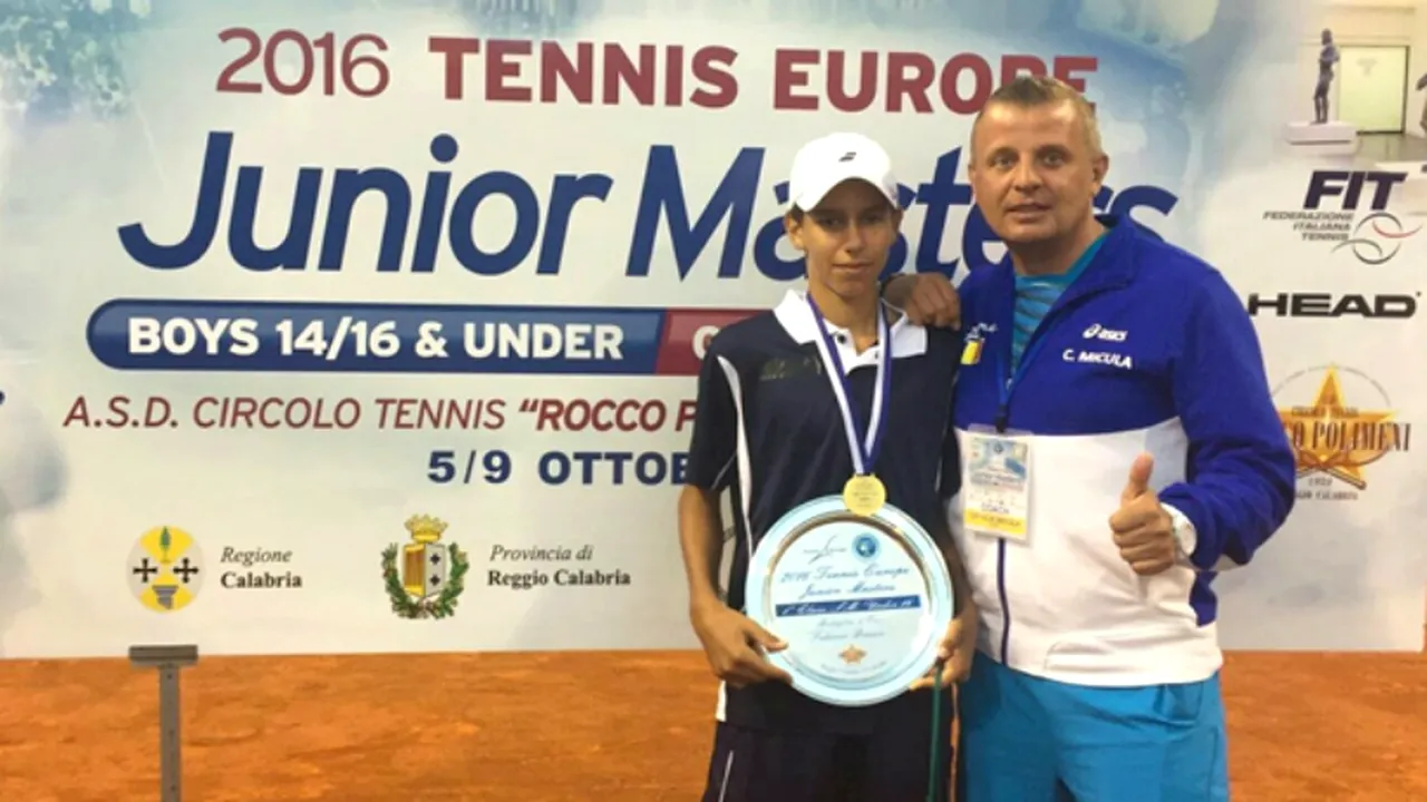 Varianta în miniatură a lui Djokovic vine din România! Radu Papoe a câștigat Turneul Campionilor la categoria U14
