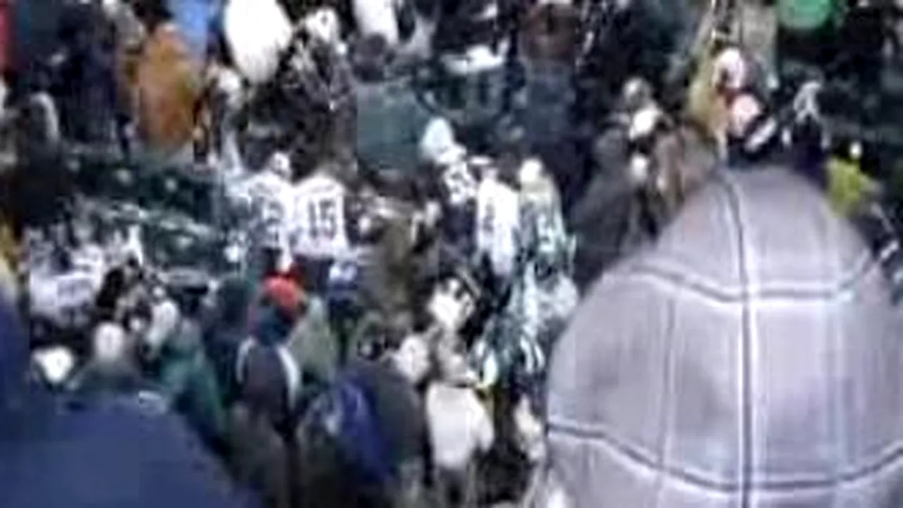 VIDEO** Bătaia anului în NFL: cu bulgări de zăpadă
