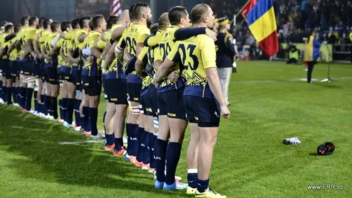 Naționala de rugby a României se menține pe locul 17 în clasamentul mondial