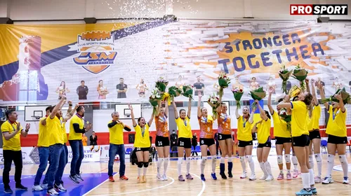 Sărbătoare lângă Turnul Chindiei: CSM Târgoviște a primit trofeul și medaliile pentru titlul național la volei feminin