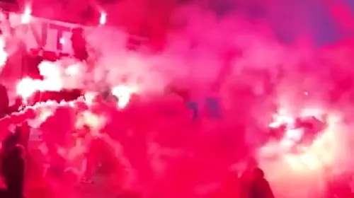 FOTO & VIDEO | Incendiar! „Familia CFR e din nou împreună”. Suporterii clujeni au făcut o atmosferă senzațională la ultimul antrenament înaintea derby-ului cu FCSB