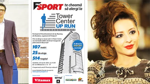 Stairway  to Heaven! Ana Brânză și Virgil Stănescu participă la concursul ProSport de urcat scări de la Tower Center, clădirea înaltă de 107 metri