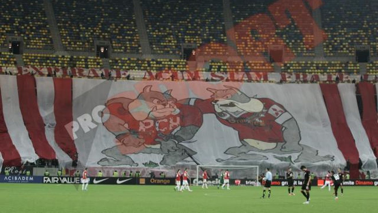 FOTO!** Banner-ul care a ridicat pulsul în peluza giuleșteană