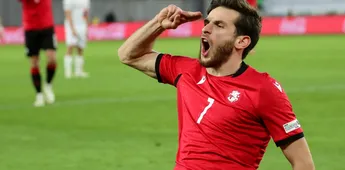 Jucătorul Universităţii Craiova i-a oferit un assist lui Kvaratskhelia, starul de la PSG, iar naţionala lor a reuşit scorul zilei în Liga Naţiunilor! Alţi doi fotbaliști din Superligă, implicaţi în meci