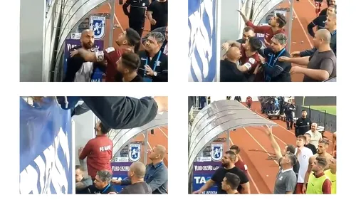 Au apărut noi imagini de la conflictul Săpunaru - Poștașu‘! Căpitanul Rapidului și portarul Drăghia îi scuipă pe fanii celor de la FC U | VIDEO