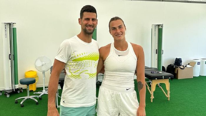 Gluma făcută de Aryna Sabalenka după ce s-a fotografiat alături de Novak Djokovic: „24 de Grand Slam-uri într-o singură poză!" FOTO