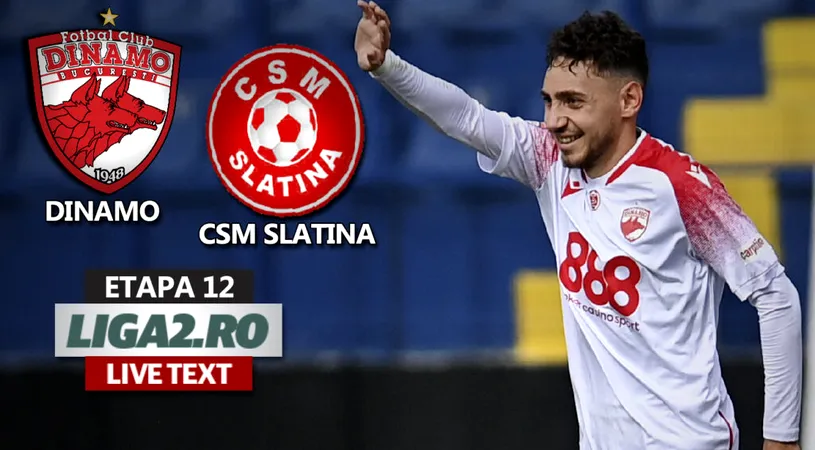 Dinamo termină la egalitate cu CSM Slatina, într-un joc în care a avut superioritate numerică și n-a primit două penalty-uri