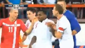 VIDEO** Englezii, ținta scandărilor rasiste! Momente ULUITOARE la meciul U21 Serbia - Anglia 0-1