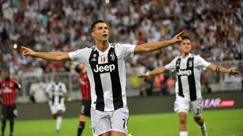 VIDEO | Juve, supercampioana Italiei! Ronaldo a făcut diferența în derby-ul cu Milan, disputat la Jeddah