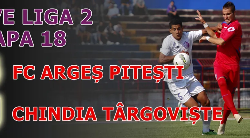 FC Argeș - Chindia Târgoviște 0-0!** Verdeș le-a 