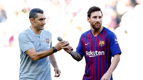 Valverde i-a „ridicat statuie” lui Messi, după meciul cu Manchester United: „Nu mă voi scuza pentru asta, e un adevărat noroc!”
