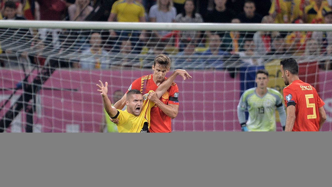 Când tiki-taka întâlnește bambiliciul. Spania a ținut la respect România, dar tricolorii au irosit o șansă uriașă în ultimele momente. Tătărușanu și Pușcaș au spălat imaginea echipei