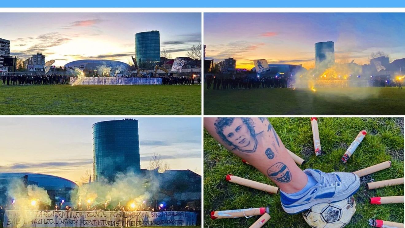 Galeria Universităţii Craiova şi-a luat adio de la „magicul loc în care a început istoria Ştiinţei”. Fanii olteni au fost la stadionul Tineretului înaintea derby-ului cu CFR Cluj