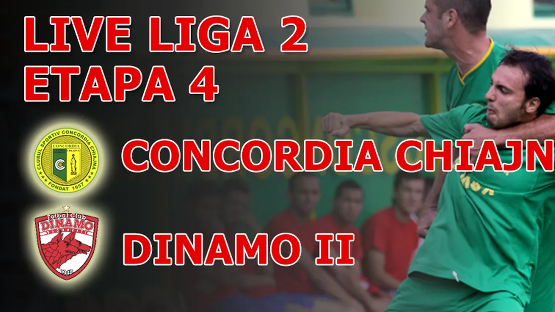 COMENTARIUL LIVE** Concordia Chiajna - Dinamo II 2-0