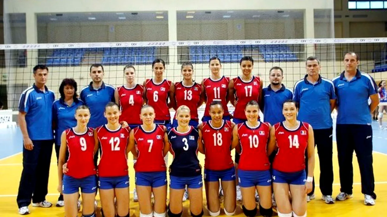 România a pierdut primul loc în grupa A, din Liga Europeană de volei feminin
