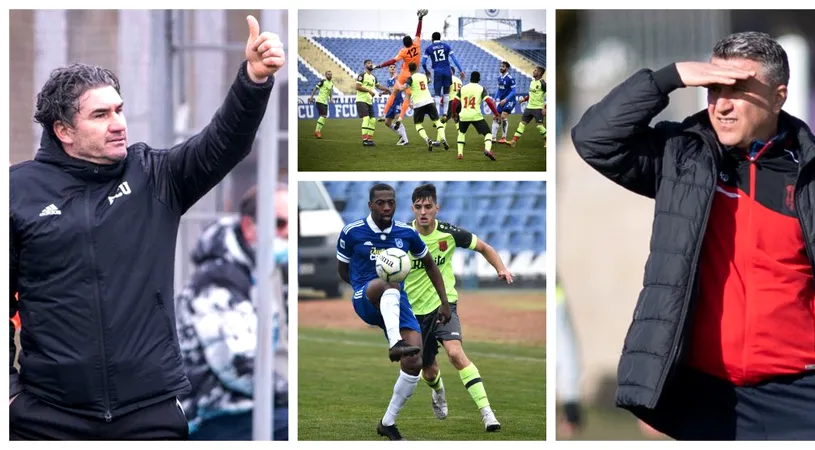 Reacțiile antrenorilor Ovidiu Stângă și Alin Minteuan după amicalul “FC U” Craiova - CSM Reșita. ”Cu jocul din prima repriză, abia putem intra în play-off!” / ”Am vrut să văd la ce nivel suntem”