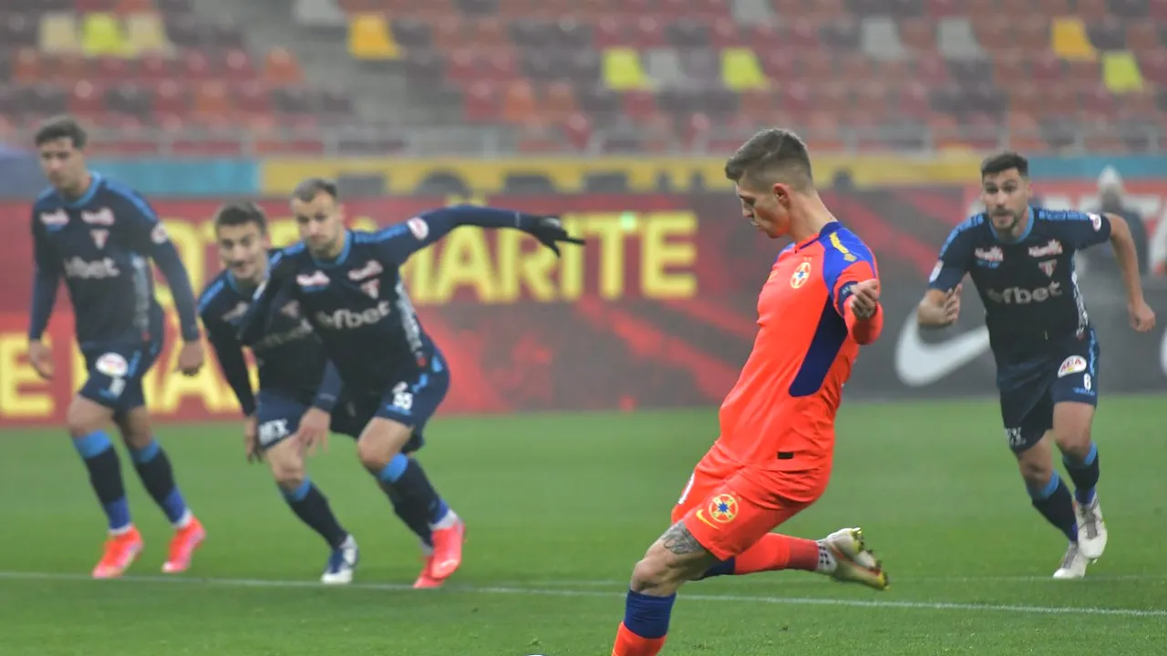 FCSB - UTA Arad 2-1. Victorie controversată pentru elevii lui Toni Petrea | VIDEO