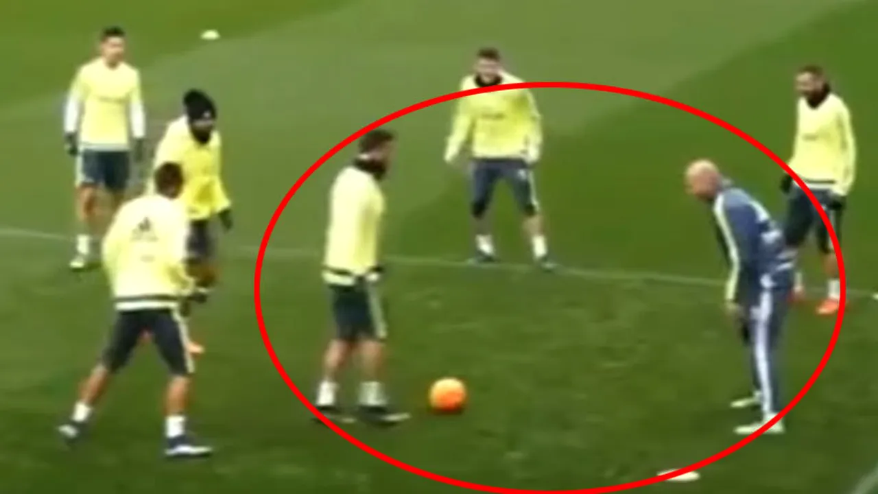 VIDEO | Moment jenant pentru Ronaldo, după ce a încercat sa-i dea lui Zidane mingea printre picioare. Cum s-a terminat faza