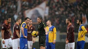 Meciul AS Roma - Parma, din Serie A, amânat din cauza ploii torențiale