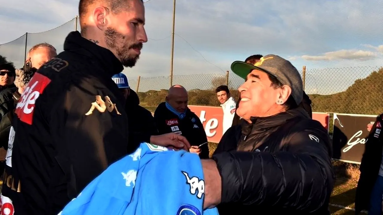 Seara în care un jucător special a intrat în istoria lui Napoli. VIDEO | Așa a ajuns Hamsik egalul marelui Maradona
