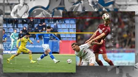 David versus Goliat în Superliga: când se dispută meciul cu 32 de centimetri diferență între fotbaliști! Primul 11 al celor mai scunzi și echipa de start a celor mai înalți jucători din campionat