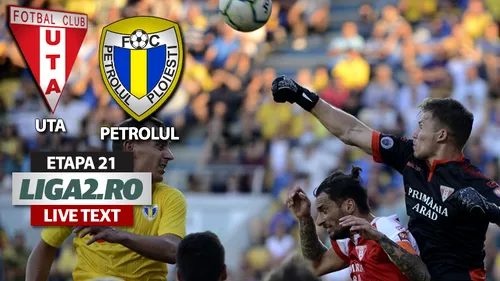 UTA câștigă la scor derby-ul cu Petrolul și e lider detașat la finalul primei părți a sezonului. Prostia lui Arnăutu a pus la zid echipa ploieșteană